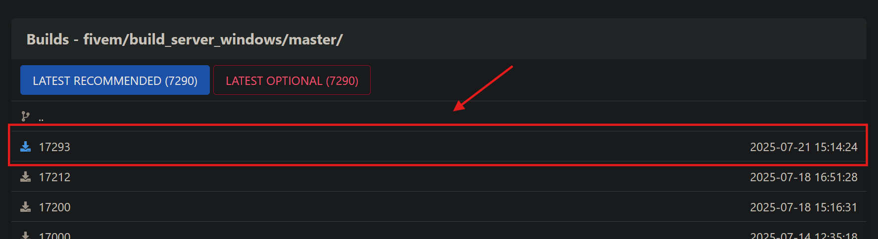 Server Artifacts