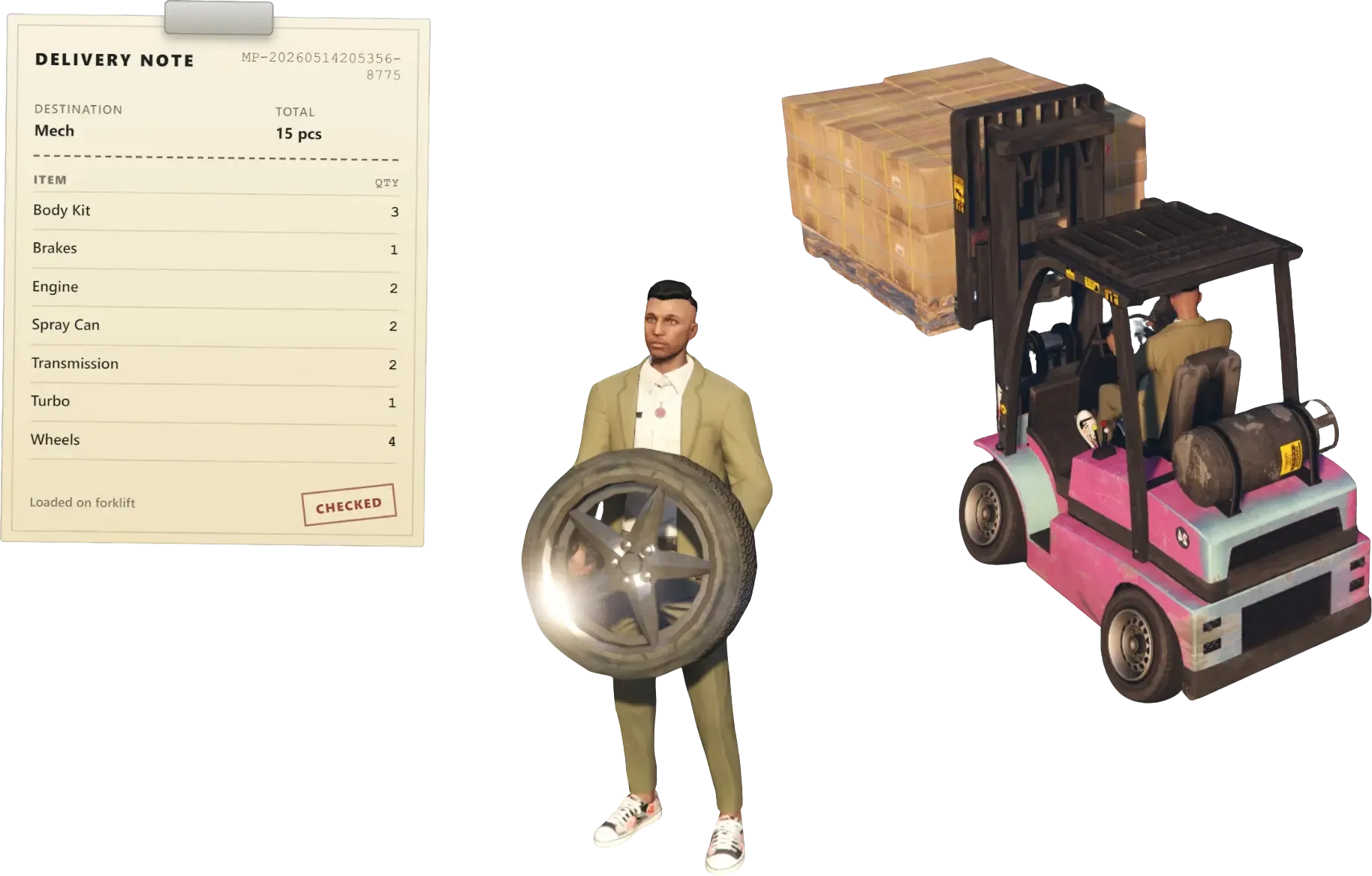 Physical Item Carrying