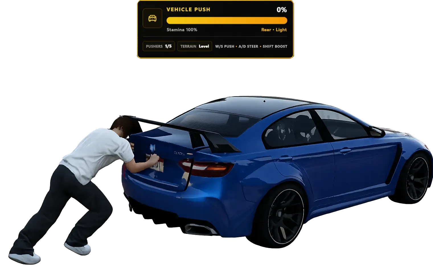 Damaged Vehicle Pushing