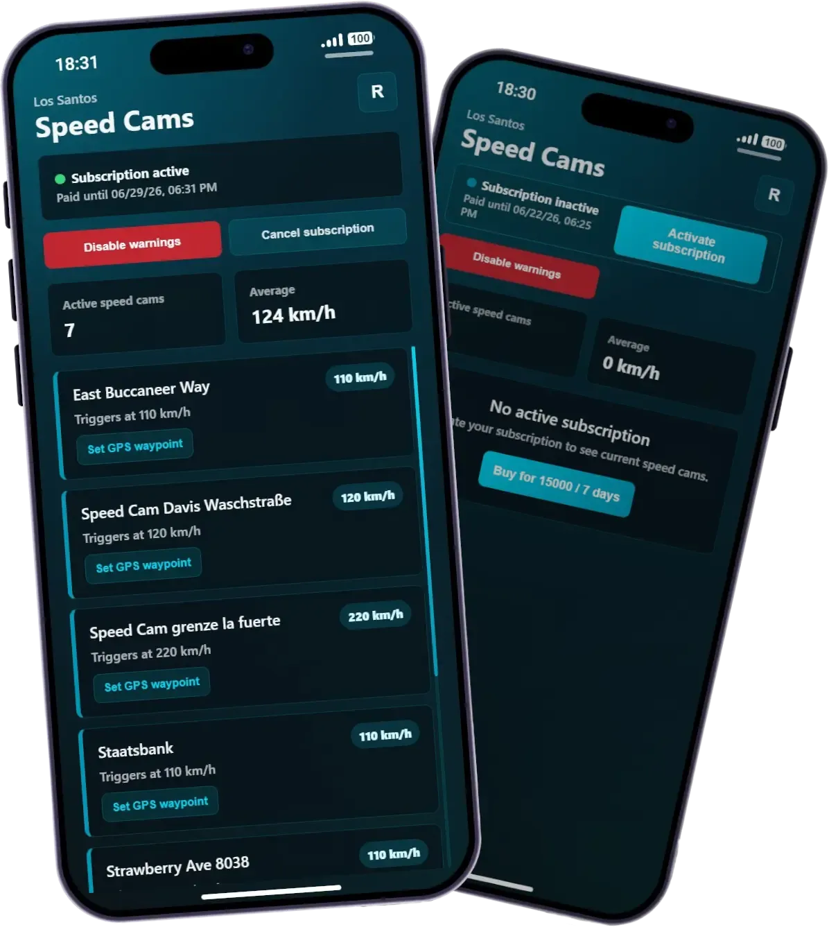 Speed Camera Warning App