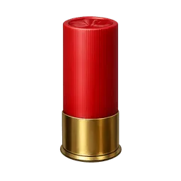 Transparent PNG of the GTA V item 12_gauge_shotgun_shell_red_plastic_hull_with_brass_base_realistic_shotgun_ammuni