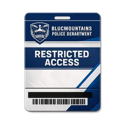 Transparent PNG of the GTA V item a_blue_and_white_official_looking_police_access_swipe_card_for_blue_mountains_ve