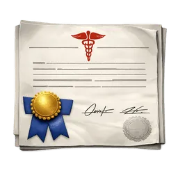 Transparent PNG of the GTA V item a_medical_certificate_of_completion_of_school