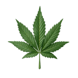 Transparent PNG of the GTA V item a_single_weed_leaf