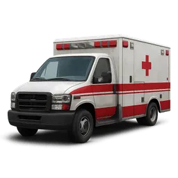 Transparent PNG of the GTA V item ambulance_1