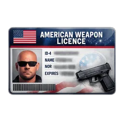 Transparent PNG of the GTA V item american_weapon_licence