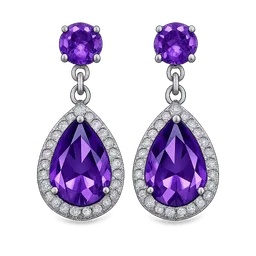 Transparent PNG of the GTA V item amethyst_earrings