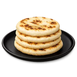 Transparent PNG of the GTA V item arepas_on_black_plate