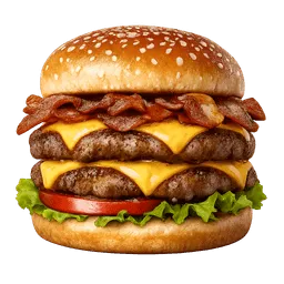 Transparent PNG of the GTA V item bacon_double_cheeseburger