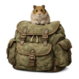 Transparent PNG of the GTA V item bag_whit_hamster_on_top