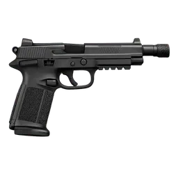 Transparent PNG of the GTA V item black_fn45_facing_right_with_a_little_bit_longer_barrel