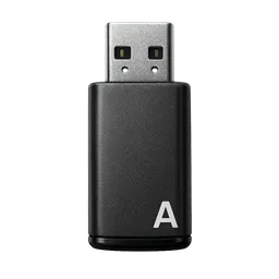 Transparent PNG of the GTA V item black_usb_thumb_drive_with_a_the_letter_a_on_the_bottom_right_corner