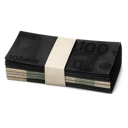 Transparent PNG of the GTA V item blackmoney_but_euro