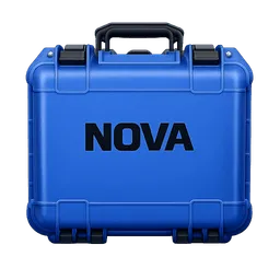 Transparent PNG of the GTA V item blue_case_that_has_the_word_nova_on_the_front_black_font