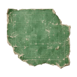 Transparent PNG of the GTA V item bluepring_fragment_green