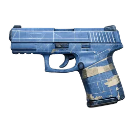 Transparent PNG of the GTA V item blueprint_pistol_3