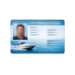 Transparent PNG of the GTA V item boat_license_id_card_with_blurred_deatils_and_not_a_lot