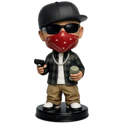 Transparent PNG of the GTA V item booblehead_gtav_gangster