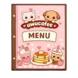 Transparent PNG of the GTA V item card_menu_for_uwucafee_restaurant