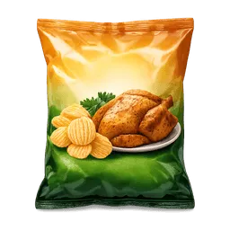 Transparent PNG of the GTA V item chips_bag_with_chicken_flavour