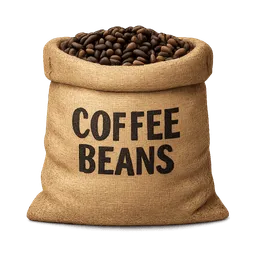 Transparent PNG of the GTA V item coffee_beans_bag_with_coffee_beans_wrote_on_it