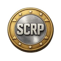 Transparent PNG of the GTA V item coin_for_the_sky_coinshop_with_the_letters_scrp_on_it