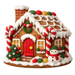 Transparent PNG of the GTA V item colourful_christmas_biscuit_house