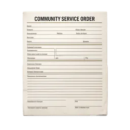 Transparent PNG of the GTA V item community_service_order