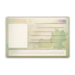 Transparent PNG of the GTA V item create_a_realistic_german_id_card_withot_any_data