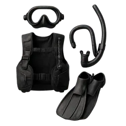 Transparent PNG of the GTA V item diving_gear_1