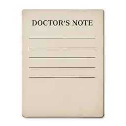 Transparent PNG of the GTA V item doctorsnote