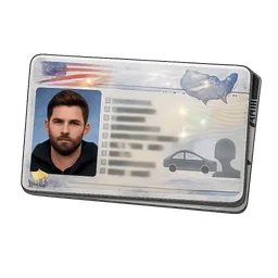 Transparent PNG of the GTA V item drive_license