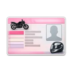 Transparent PNG of the GTA V item driver_license_for_bike
