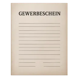 Transparent PNG of the GTA V item ein_formular_vom_doc_als_ein_gewerbeschein