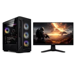 Transparent PNG of the GTA V item ein_gaming_pc_mit_bildschirm