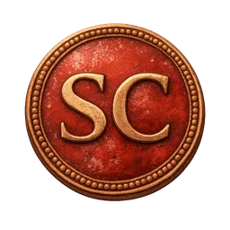Transparent PNG of the GTA V item eine_rote_goldmuenze_mit_der_gravur_sc