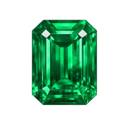 Transparent PNG of the GTA V item emerald_cut_shiny_green