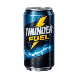Transparent PNG of the GTA V item energy_drink_mit_dem_text_thunder_fuel