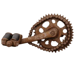 Transparent PNG of the GTA V item fahrradteile_rostig
