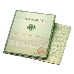Transparent PNG of the GTA V item fahrzeugbrief