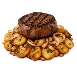 Transparent PNG of the GTA V item filetsteak_an_r_stkartoffeln_mit_zwiebeln