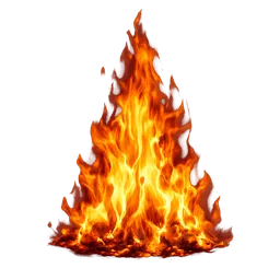 Transparent PNG of the GTA V item fire
