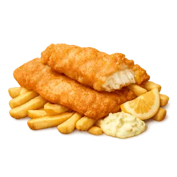 Transparent PNG of the GTA V item fish_and_chips