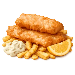 Transparent PNG of the GTA V item fish_chips_1
