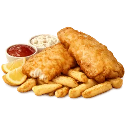Transparent PNG of the GTA V item fish_chips_2
