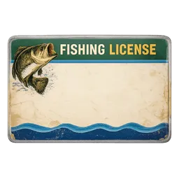 Transparent PNG of the GTA V item fishing_license