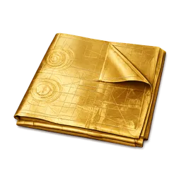 Transparent PNG of the GTA V item folded_golden_bleuprint