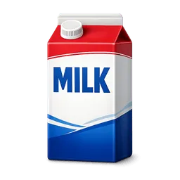 Transparent PNG of the GTA V item fresh_whole_milk_carton_with_large_milk_text_on_the_front_clean_dairy_packaging