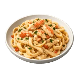 Transparent PNG of the GTA V item frische_pata_mit_krabben_in_cremiger_souce_ein_ein_teller_serviert