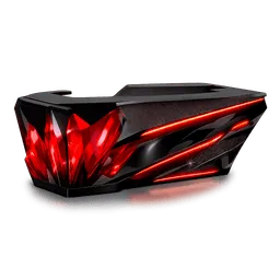 Transparent PNG of the GTA V item futuristic_black_racing_reception_desk_inspired_by_red_crystal_shards_glowing_re